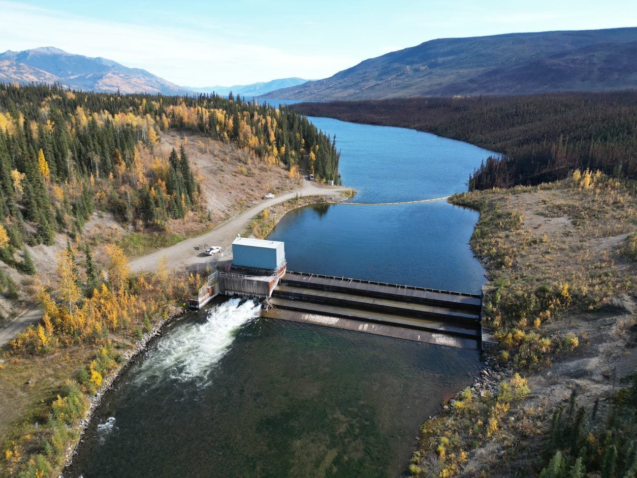 A dam in the wilderness.