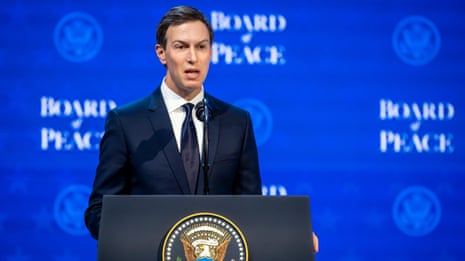 Jared Kushner outlines 'board of peace' plans for redevelopment of Gaza – video