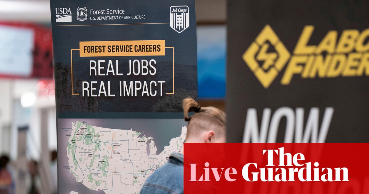 US jobs report beats forecasts with 130,000 increase in January – business live | Business