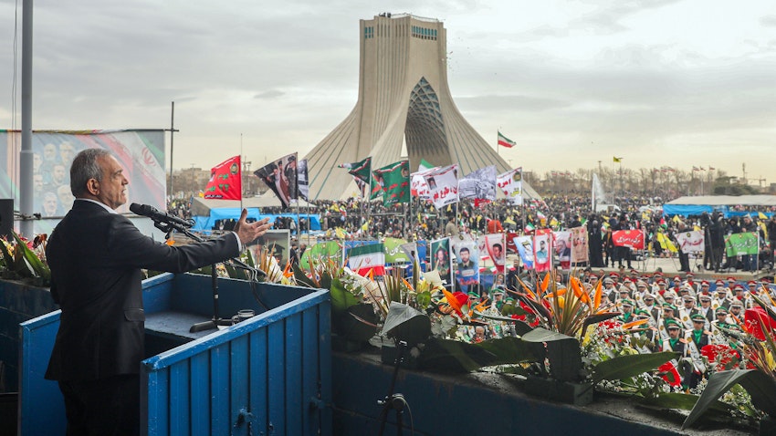 Iran seizes on revolutionary anniversary marches to project strength amid talks with Trump - Amwaj.media