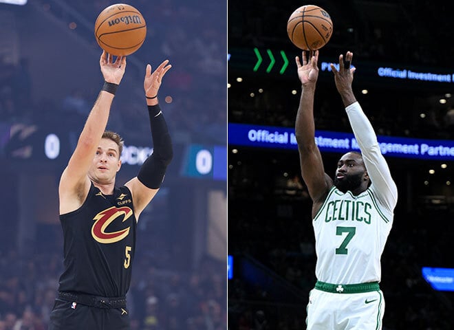 Sam Merrill, Jaylen Brown