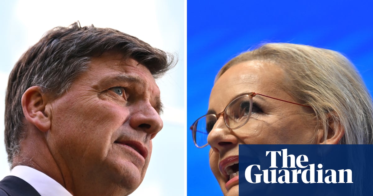 Angus Taylor becomes opposition leader after defeating Sussan Ley in Liberal party leadership ballot | Angus Taylor