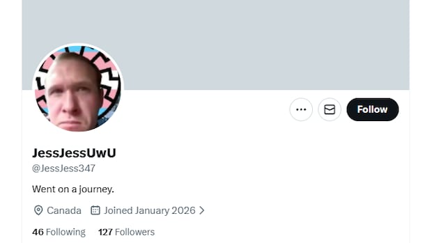 This X account looked like it belonged to the Tumbler Ridge shooter. It was a hoax