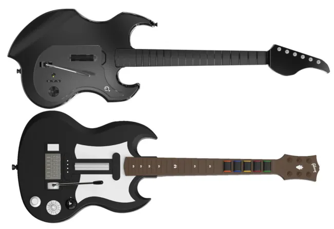 Rock Band guitars