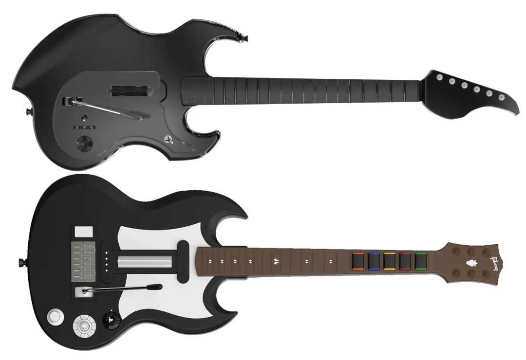 Rock Band guitars