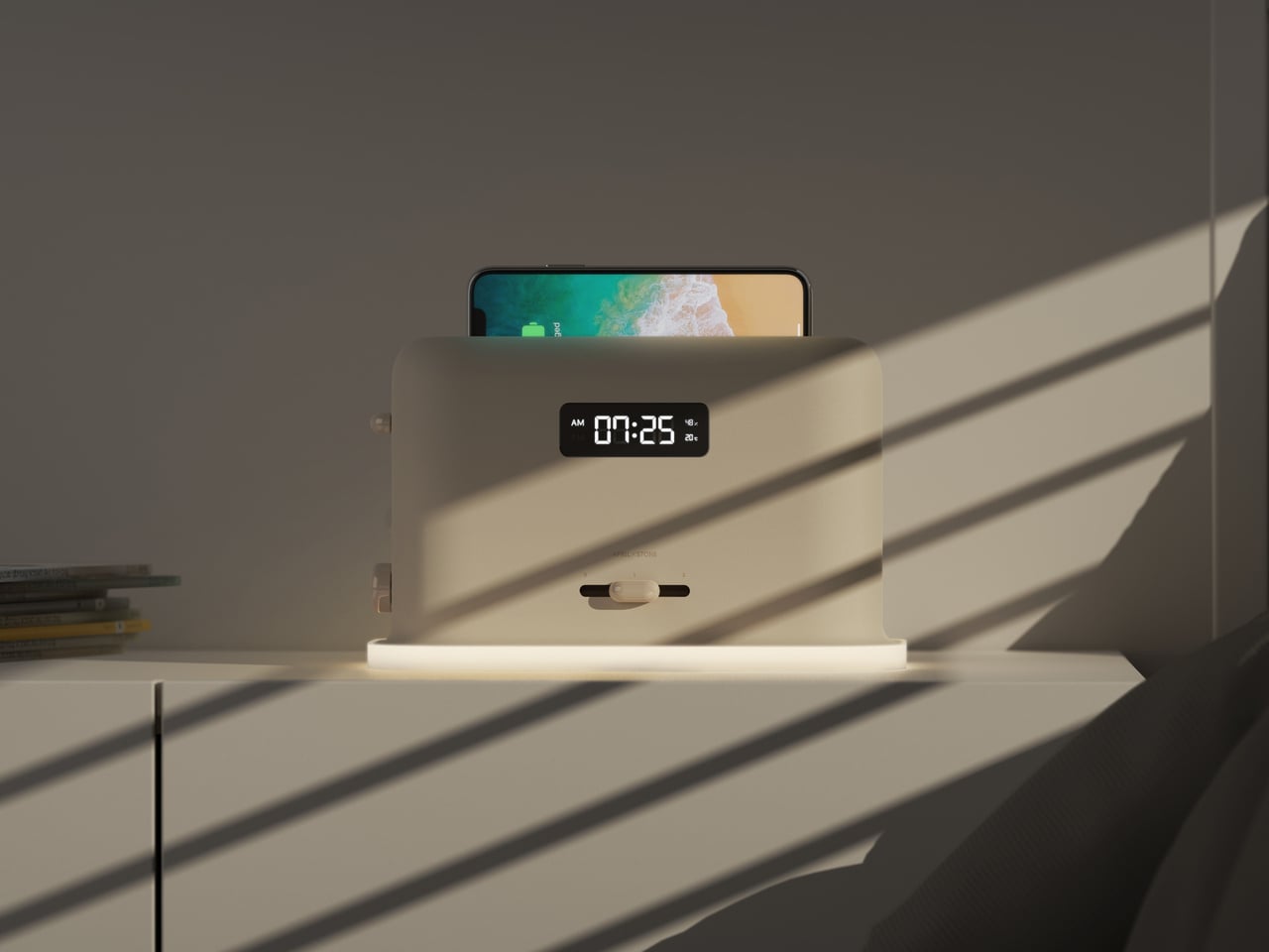 This Bedside Charger UV-Cleans Your Phone and Pops It Up Like Toast