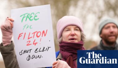 Aggravated burglary charges against 18 Palestine Action activists dropped | UK news