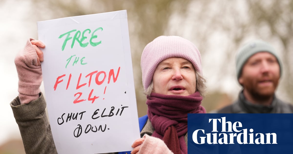 Aggravated burglary charges against 18 Palestine Action activists dropped | UK news