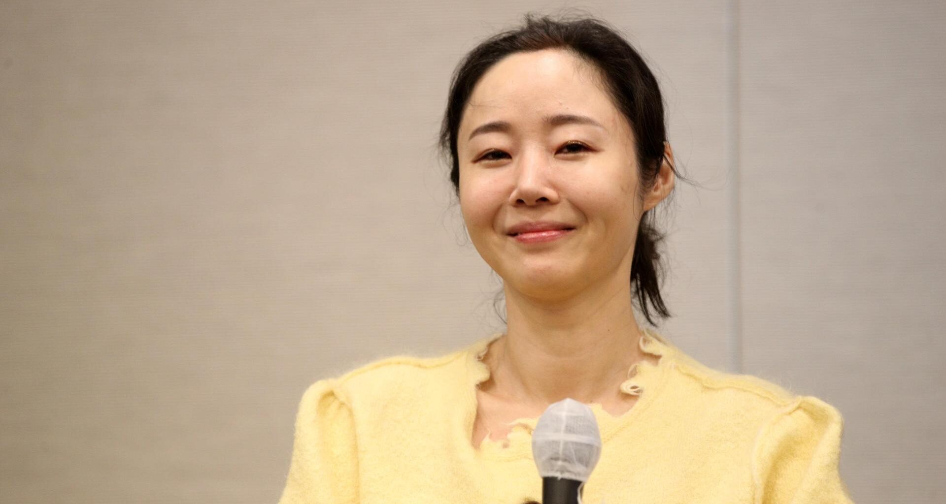 Min Hee-jin, then-CEO of K-pop label Ador, holds a press conference in Jung Distirct, Seoul in this May 31, 2024, file photo. Korea Times file