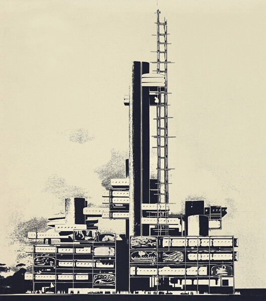 Unbuilt Visions for the Centre Pompidou Presented at “Concours Beaubourg 1971” Exhibition in Paris - Image 5 of 8