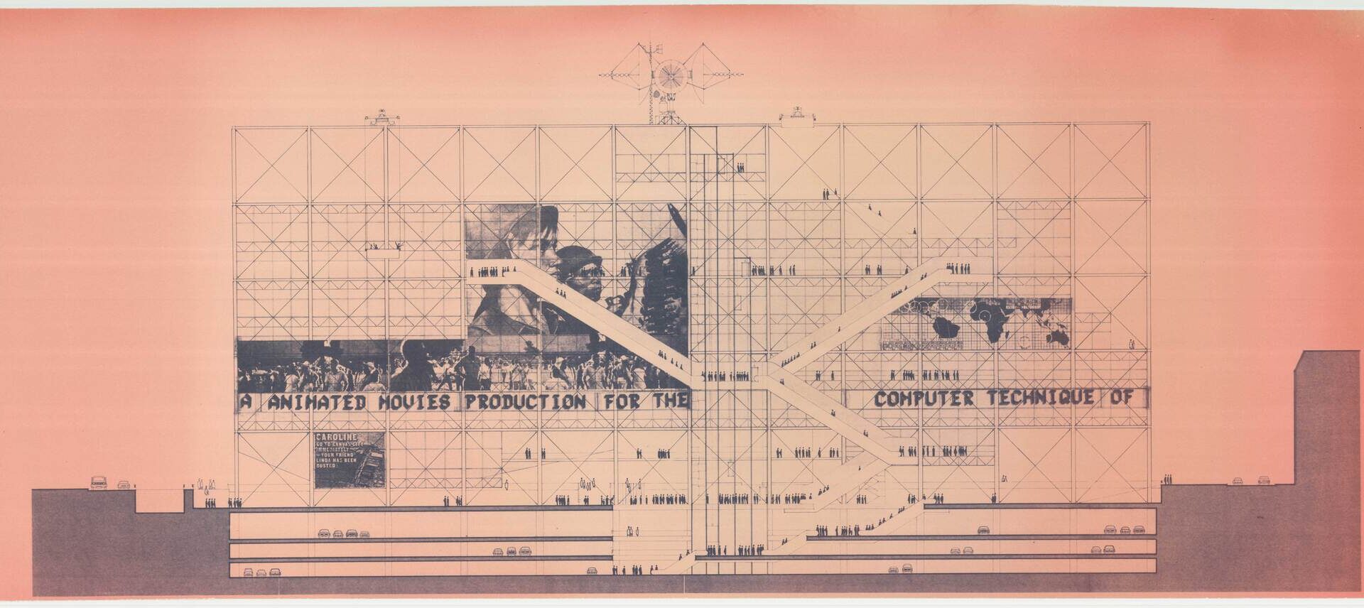 Unbuilt Visions for the Centre Pompidou Presented at “Concours Beaubourg 1971” Exhibition in Paris