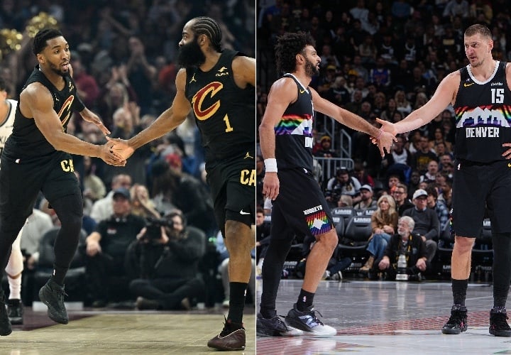 Dononvan Mitchell, James Harden, Jamal Murray, Nikola Jokić