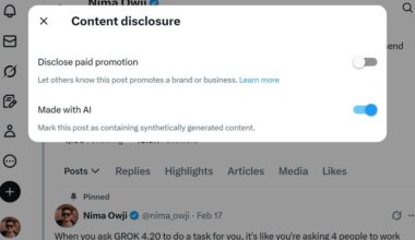 X is working on ‘Made with AI’ labels.