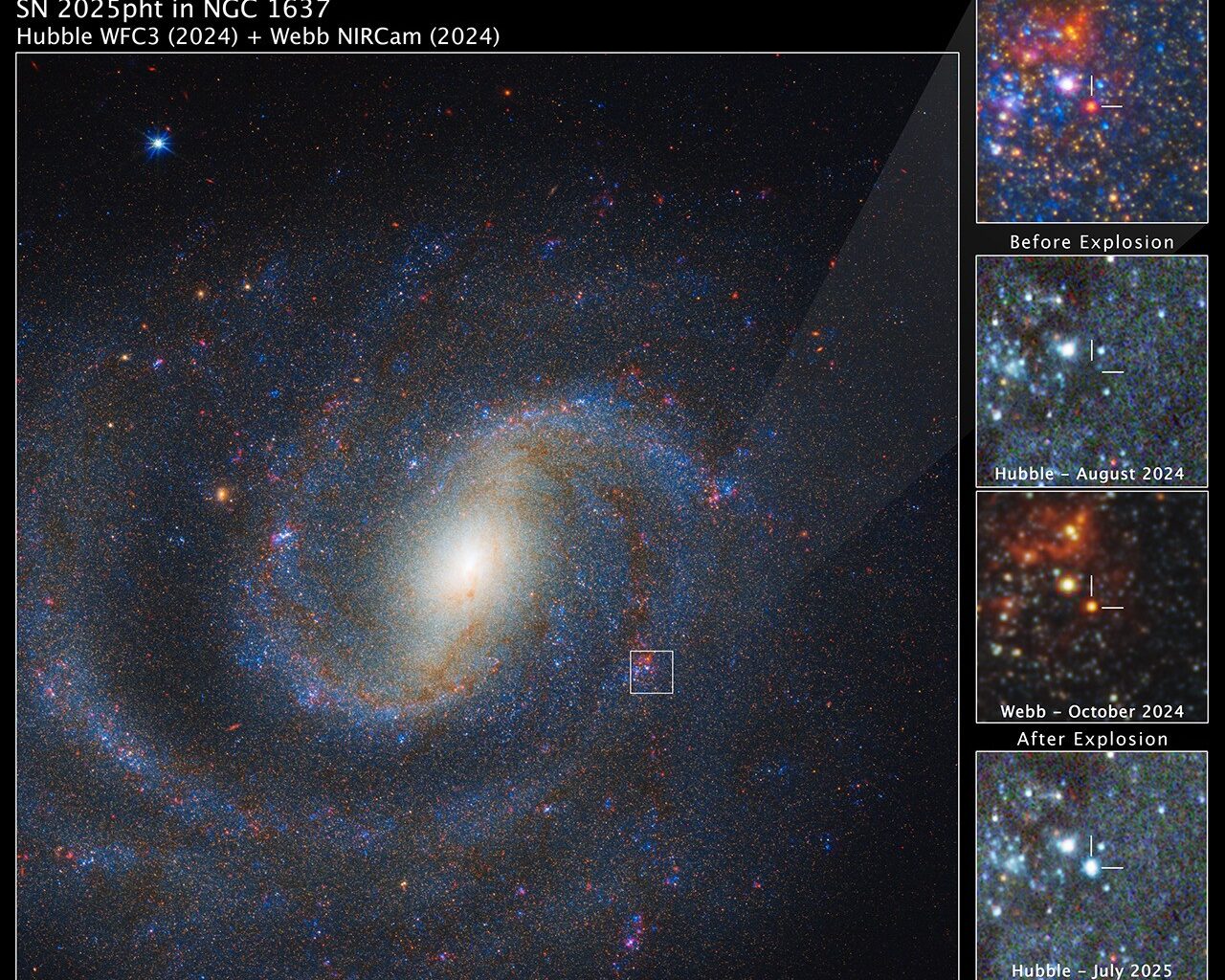 NASA’s Webb Telescope Locates Former Star That Exploded as Supernova