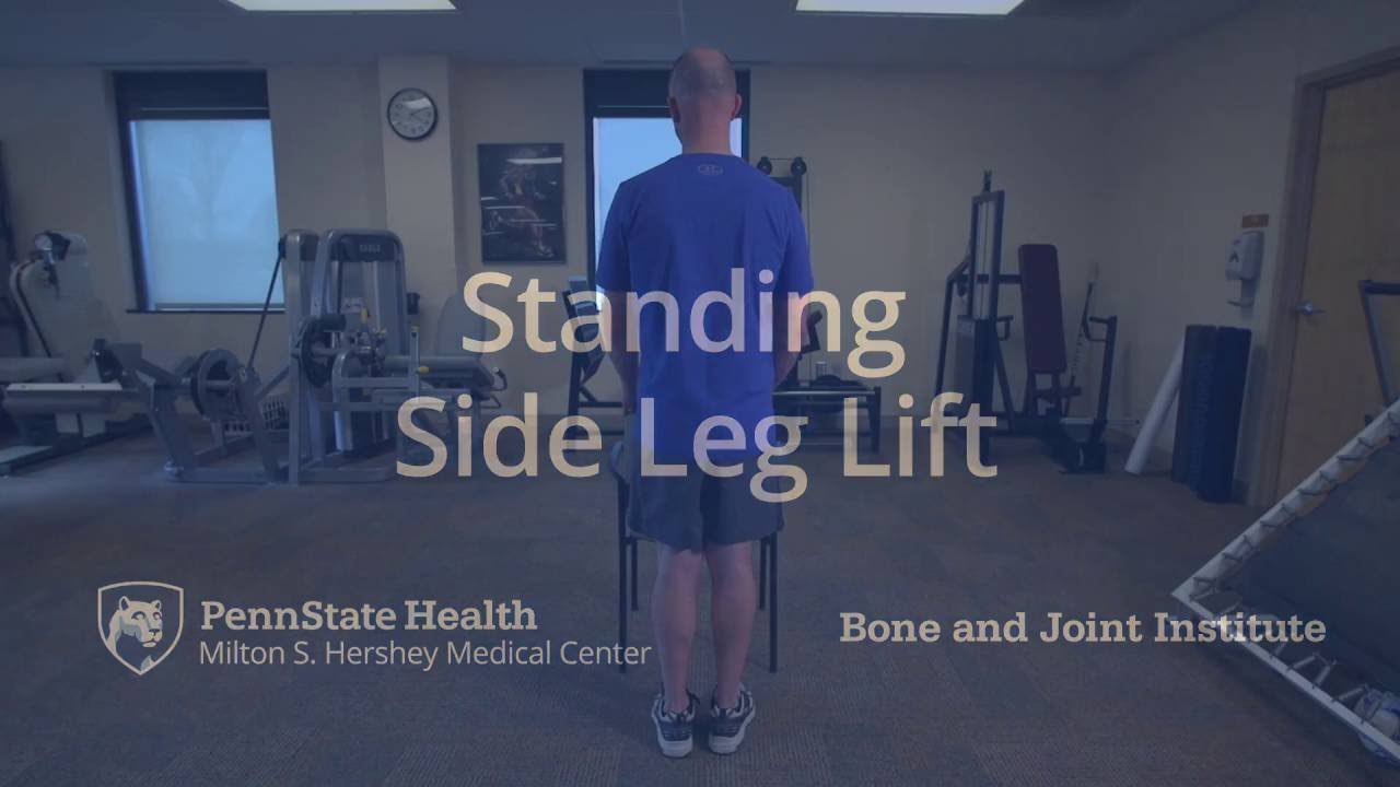 Hip Strengthening Exercise: Standing Side Leg Lift - YouTube