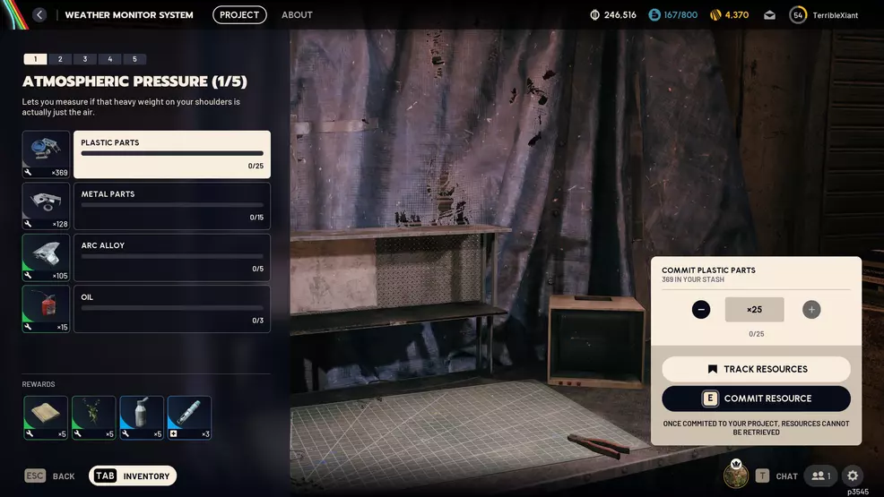 Phase one of the Weather Monitoring System Project in ARC Raiders.