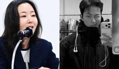 Min Hee-jin, left, and Black Q / Xportsnews, captured from social media