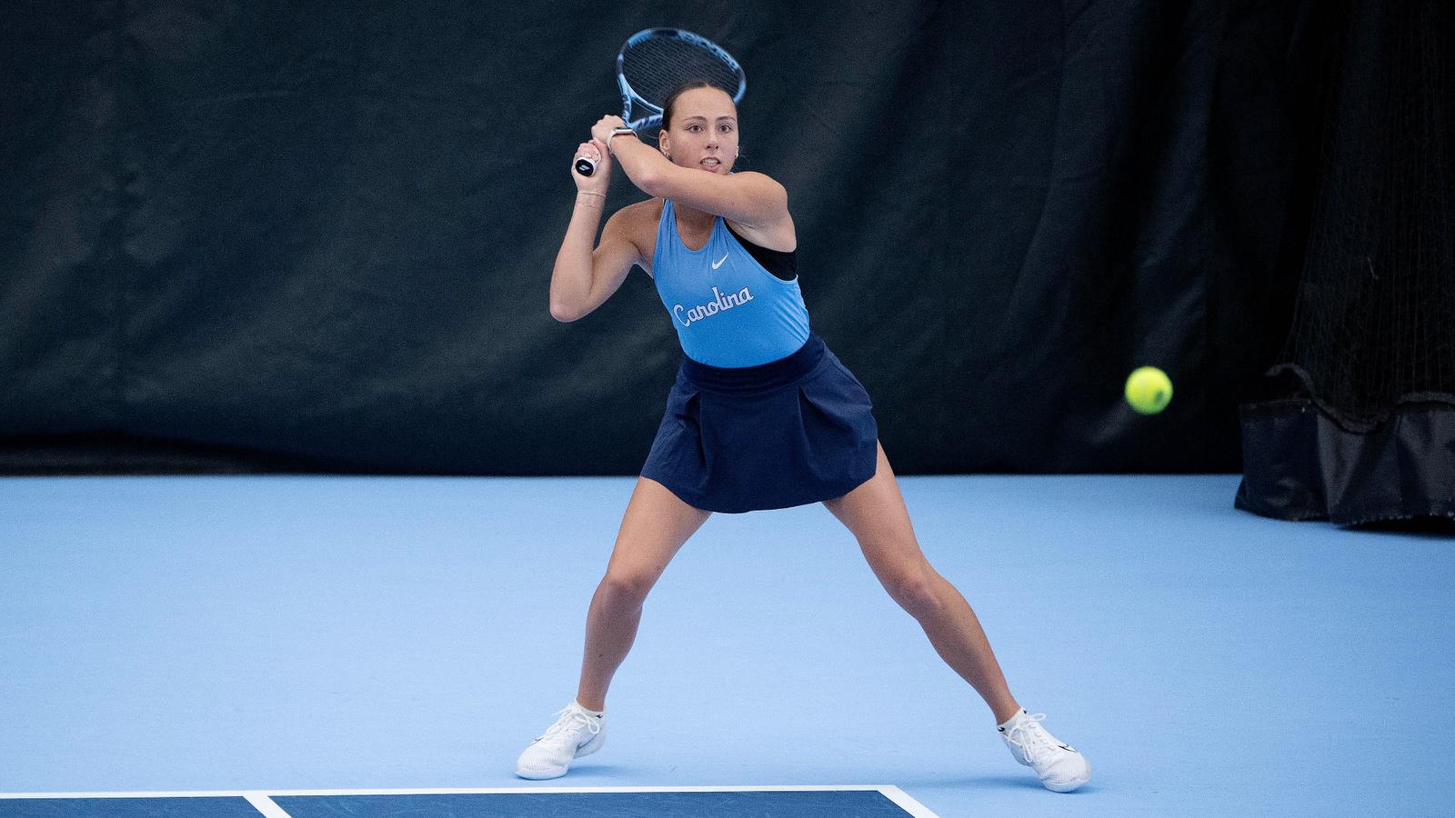 Mary Grace Rennard University of North Carolina Women’s Tennis v  North Carolina Center; NCCU Chewning Tennis Center Chapel Hill, NC Tuesday, February 24, 2026