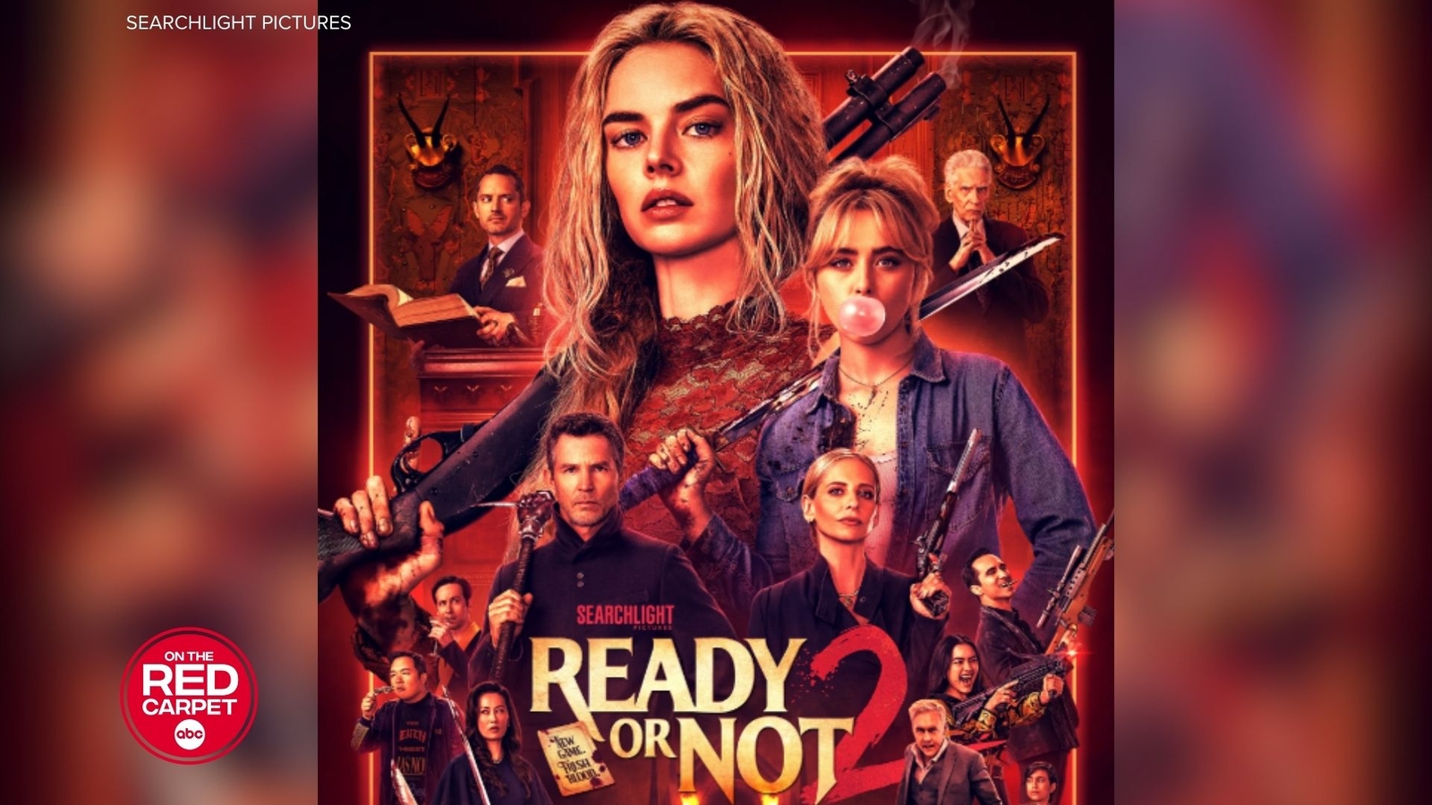 'Ready or Not 2: Here I Come' debuts new trailer starring Samara Weaving, Elijah Wood and Kathryn Newton