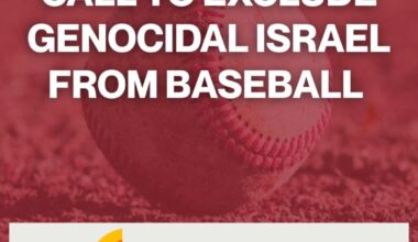 Palestinians Call to Exclude Genocidal Israel from Baseball