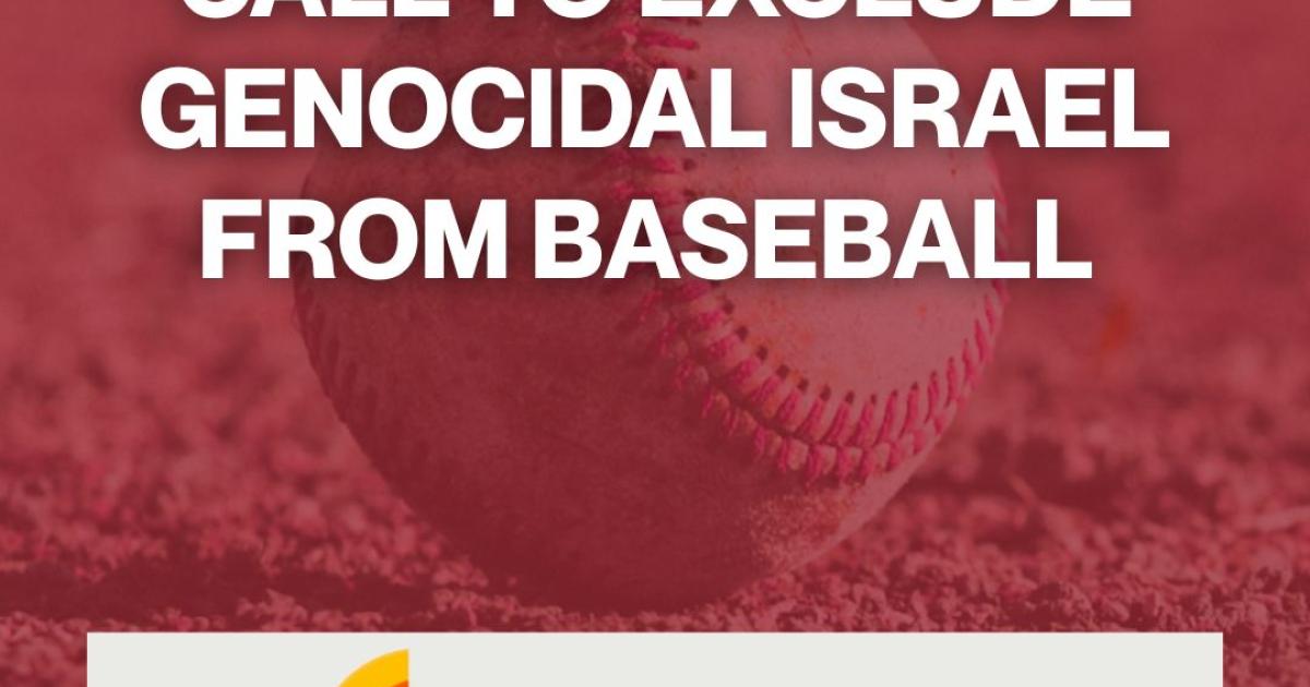 Palestinians Call to Exclude Genocidal Israel from Baseball