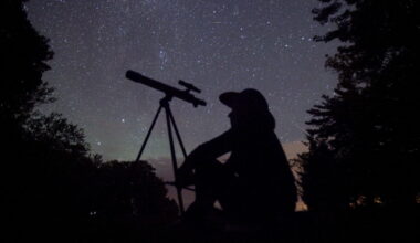 A stargazer waits for the Perseid meteor shower to begin near Bobcaygeon