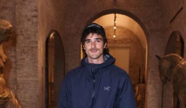 Jacob Elordi, in an Arc’teryx Jacket, Winks at the Menswear Bros