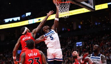Edwards Scores 30 Points As Timberwolves Rally for 5th Win in Six Games, Beat Raptors 128-126. - NBA