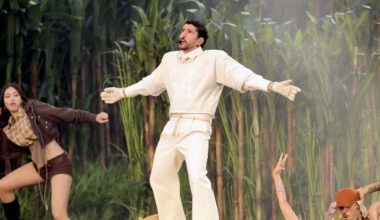 Bad Bunny Debuted His First Signature Adidas Sneaker at the Super Bowl Halftime Show