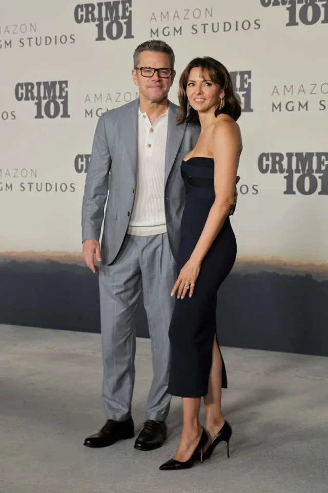 Matt Damon and Luciana Damon on February 10, 2026 Getty