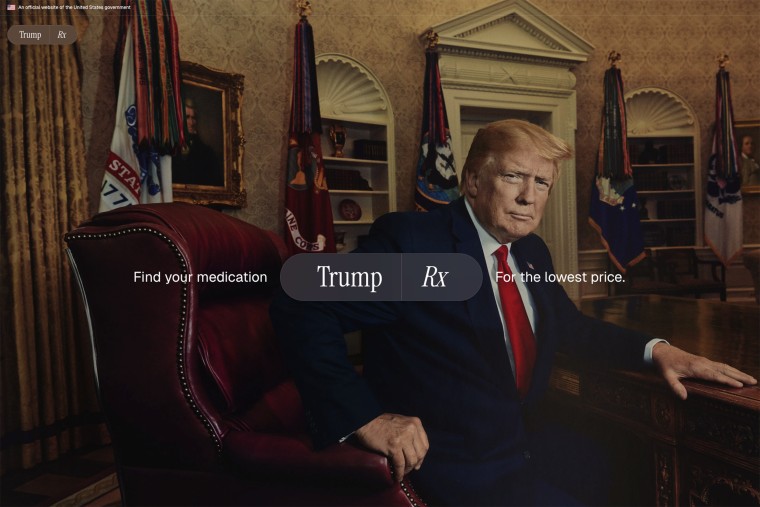 An image from TrumpRx.gov on the morning of February 4, 2026.