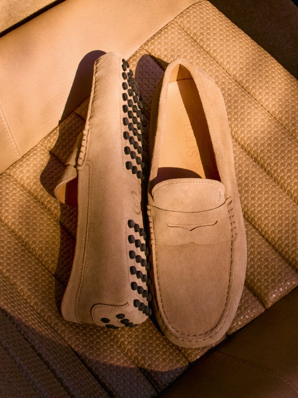 Tod’s iconic Gommino loafers. Photo: Handout