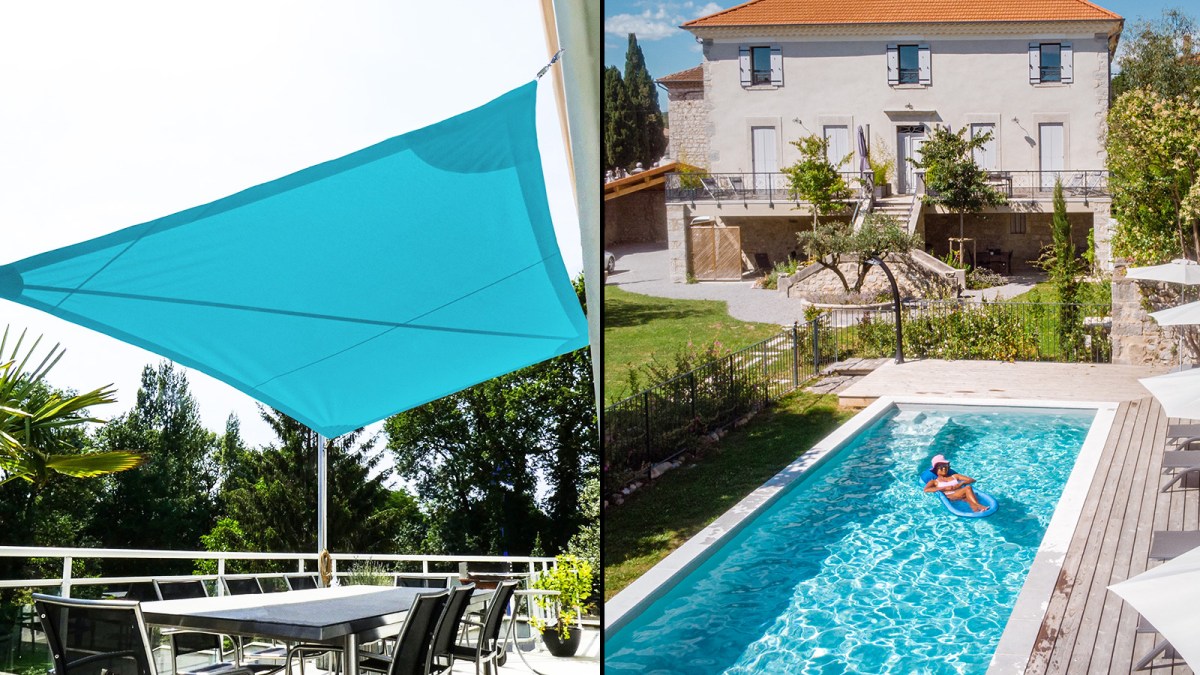 AI on the hunt for untaxed swimming pools is baffled by a parasol
