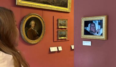 Andrew Mountbatten-Windsor post-arrest picture hung in the Louvre