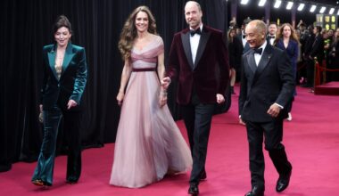 William and Kate at Baftas in first joint outing since Andrew’s arrest