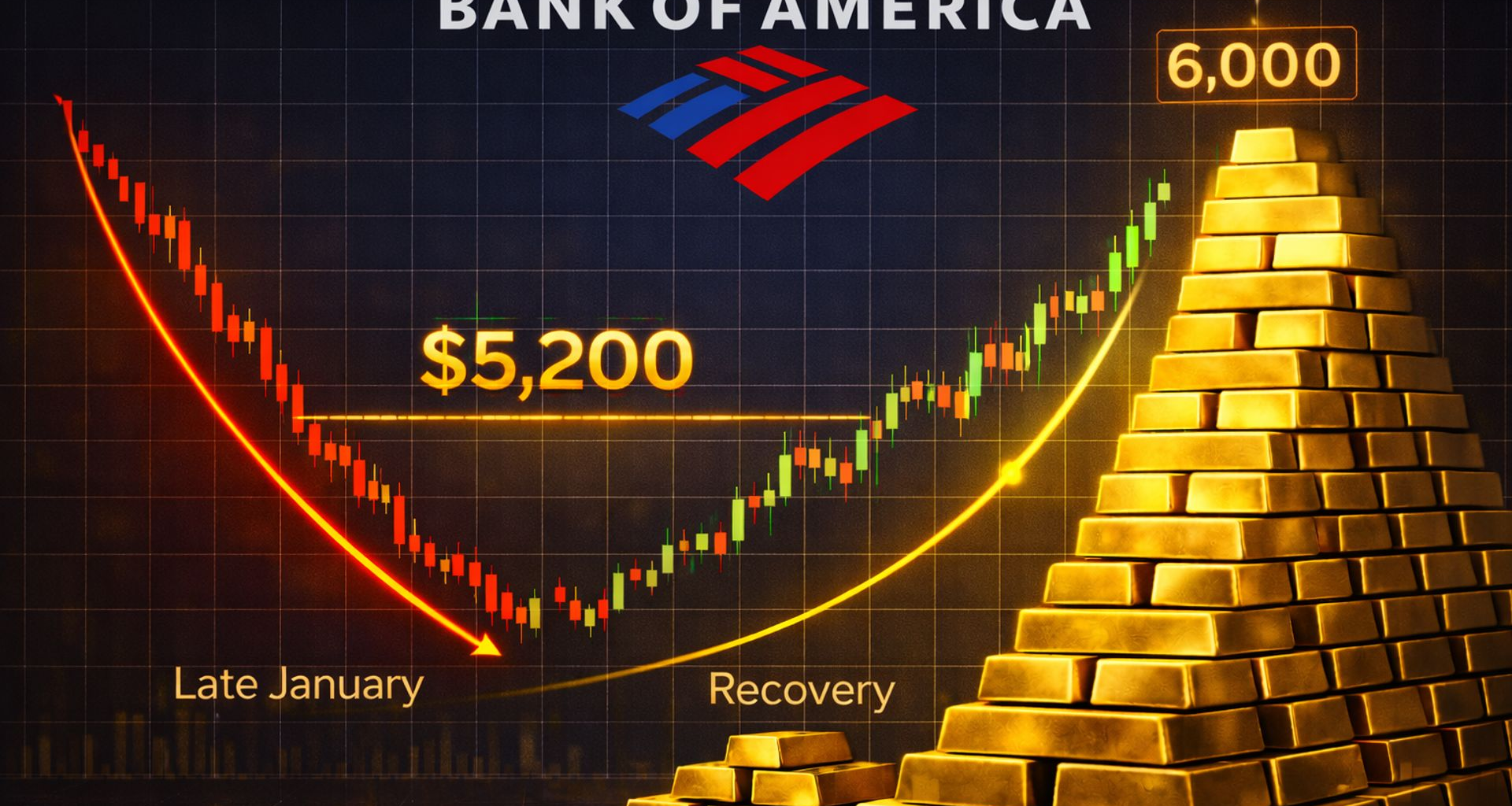 Despite consolidating below $5,200, gold still has a path to $6,000, says Bank of America - KITCO