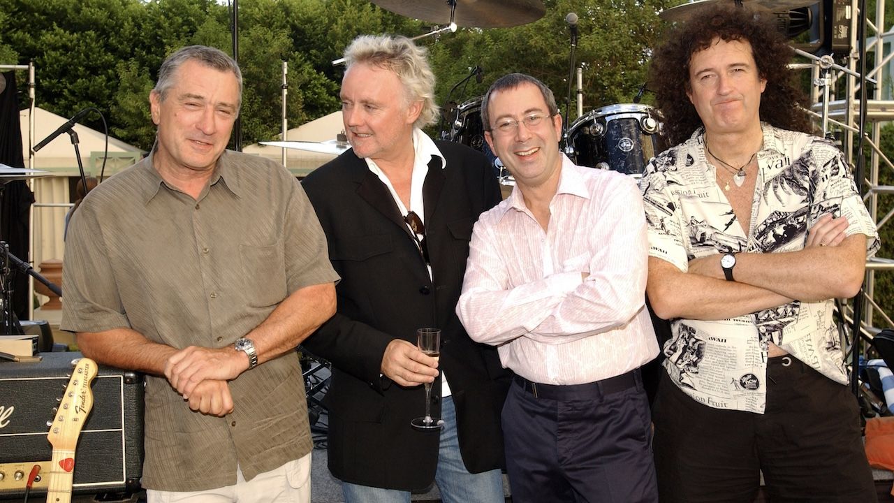 Robert De Niro with Queen and Ben Elton