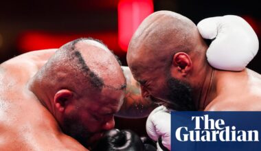 Jarrell Miller’s hairpiece punched off during MSG fight … and boxer goes on to claim victory | Boxing