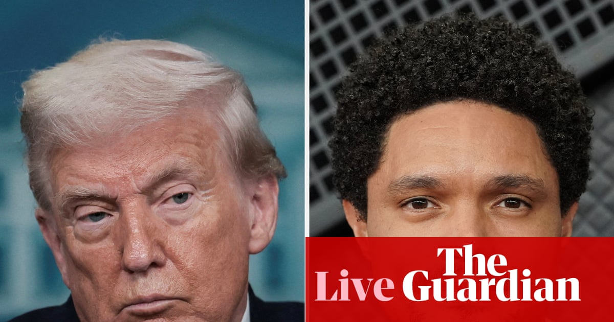 Trump threatens to sue Trevor Noah over Epstein joke at Grammys – US politics live | US news