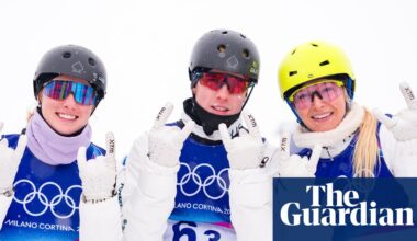 Australian aerials team fall just short of surprise medal as Indra Brown’s final delayed by heavy snow | Winter Olympics