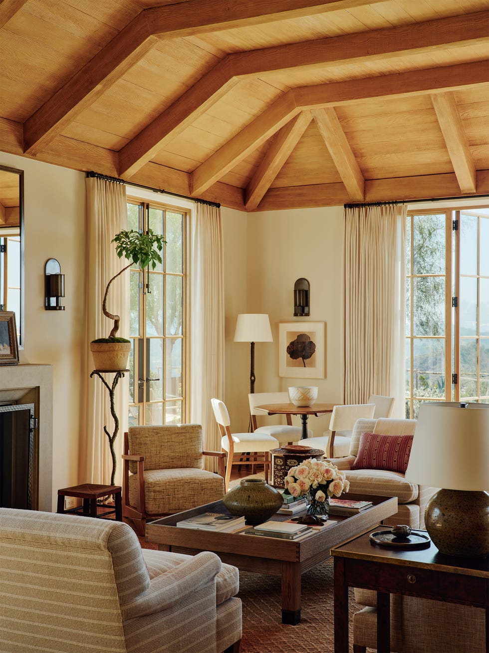 Cozy living room with modern decor and natural light.
