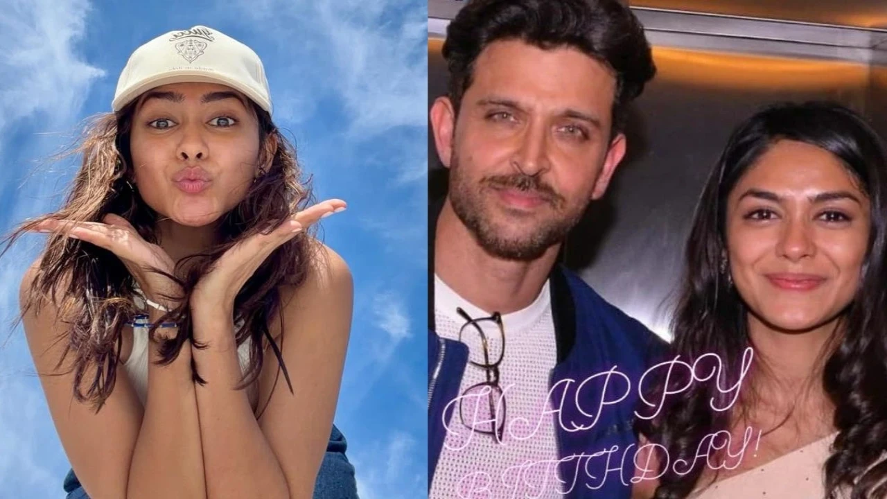 Hrithik Roshan and Mrunal Thakur: courtesy of Hrithik Roshan and Mrunal Thakur's Instagram