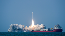 China's commercial rocket SD-3 launches 7 satellites from sea - news.cgtn.com