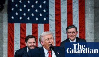 First Thing: Trump claims a year of wins and attacks old foes in longest State of the Union | US news