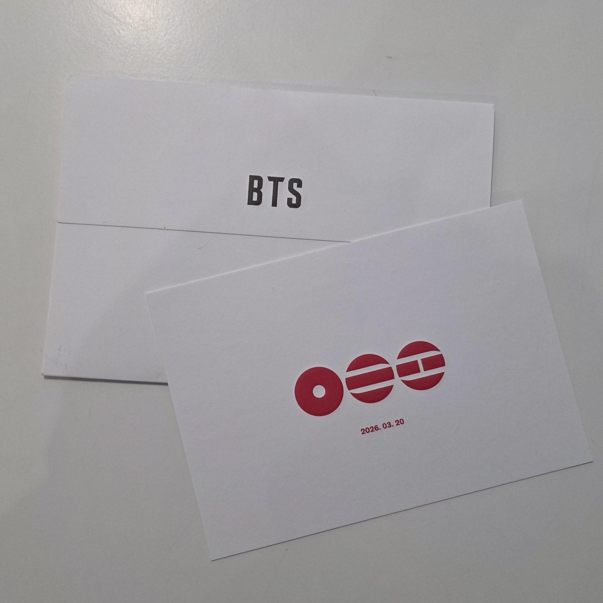 Letter received by fans of BTS / Captured from @amabile_suga on X (formerly Twitter)