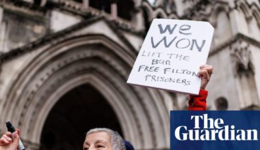 Arrested retirees ‘vindicated’ by ruling against Palestine Action proscription | Palestine Action