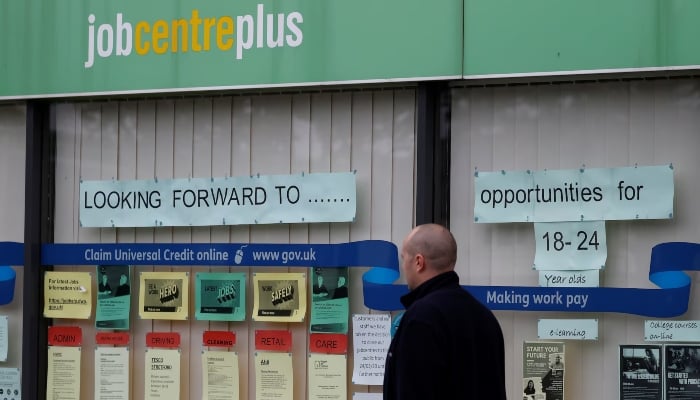 A man walks past a job centre following the outbreak of the coronavirus disease (Covid-19), in Manchester, Britain, July 8, 2020. — Reuters