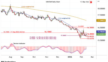 Chart USD/ZAR Update: Limited tests higher