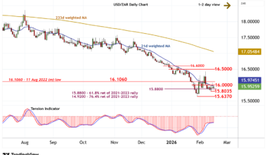 Chart USD/ZAR Update: Cautious trade