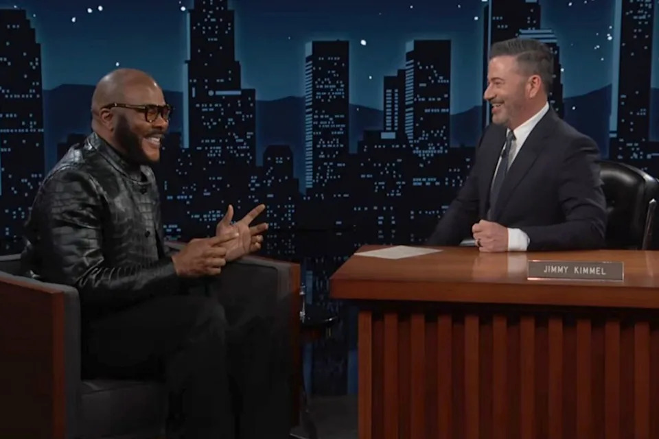 Tyler Perry and Jimmy Kimmel on 'Jimmy Kimmel Live' Jimmy Kimmel Live/Youtube